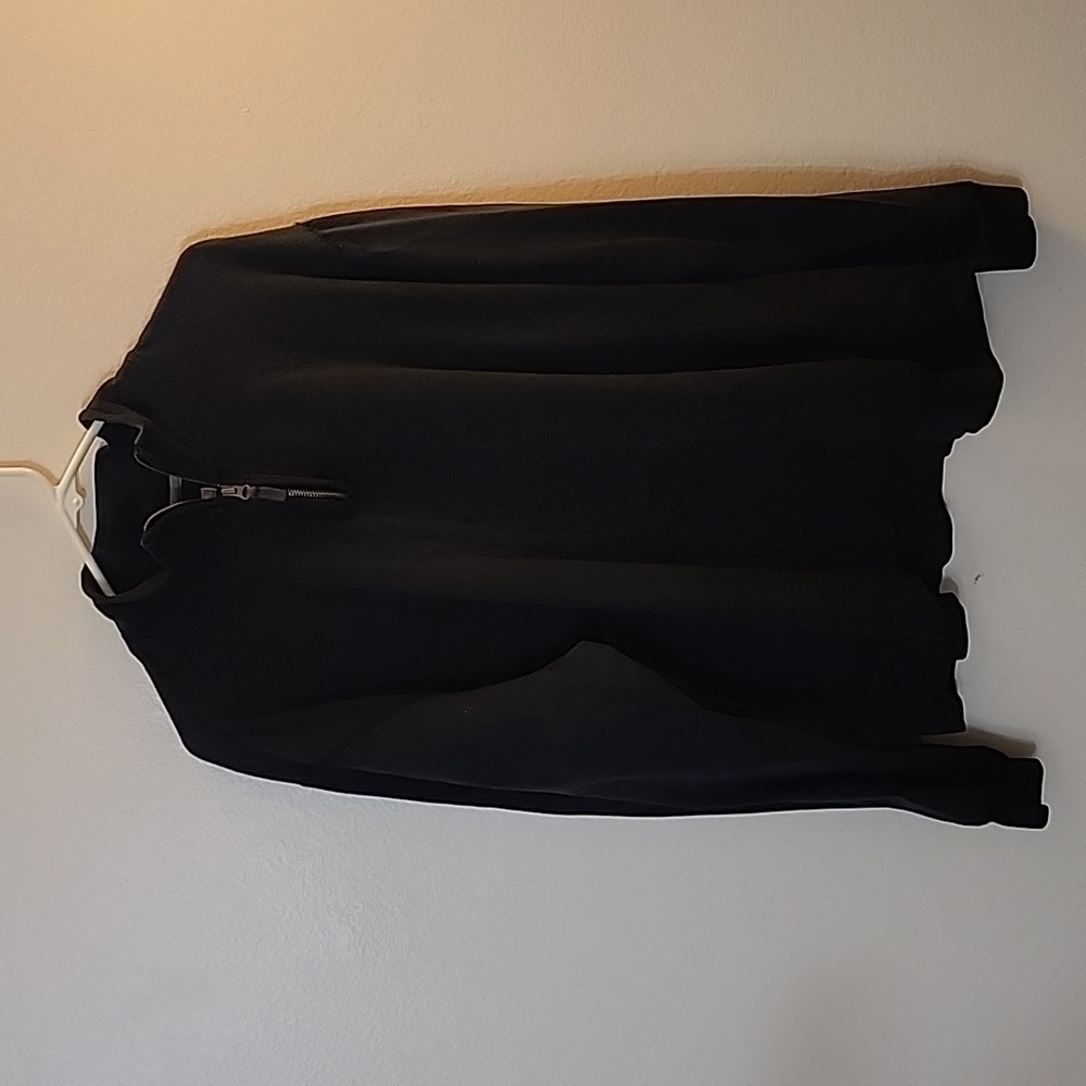 George 1/4 Zip Black Pullover Sz 2XL